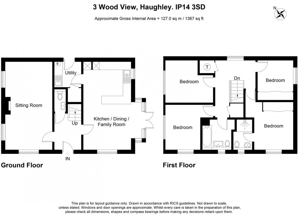 Floorplan for Wood View, Haughley, Stowmarket, IP14