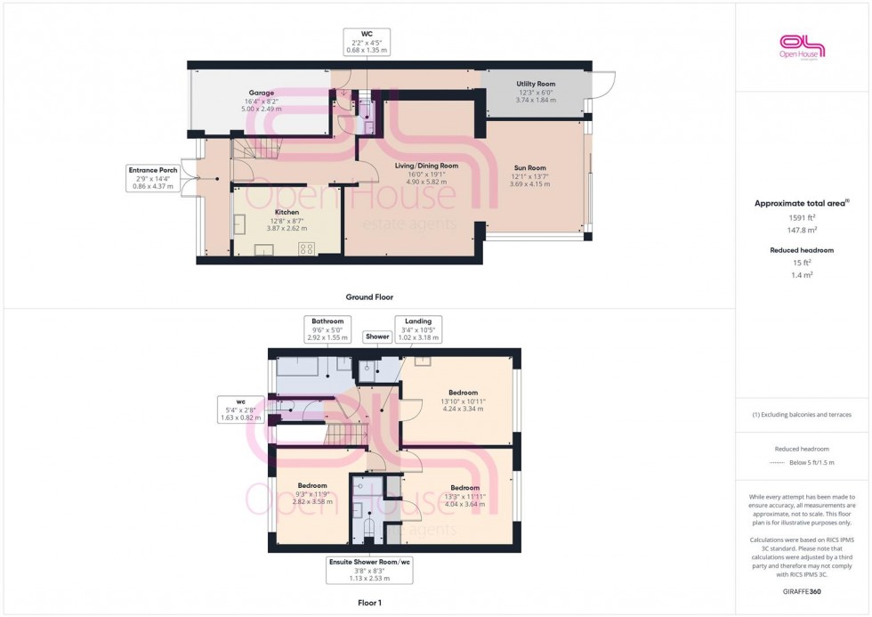 Floorplan for Steyning Avenue, Peacehaven