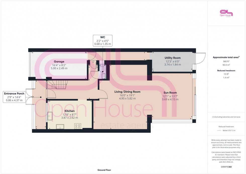Floorplan for Steyning Avenue, Peacehaven