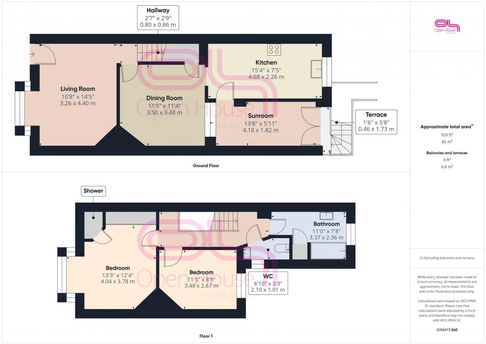 Floorplan for Murray Avenue, Newhaven