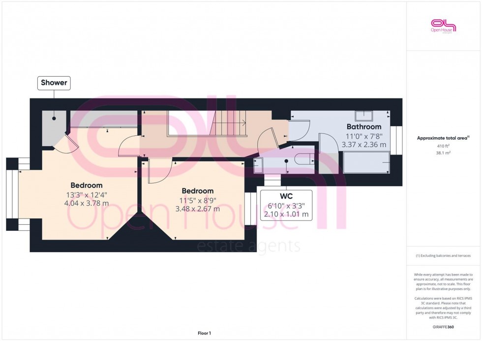 Floorplan for Murray Avenue, Newhaven