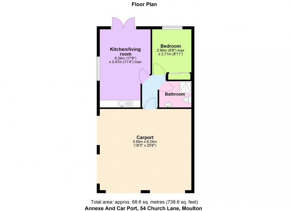 Floorplan for Church Lane, Moulton, Spalding