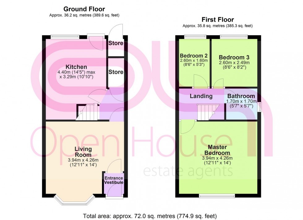 Floorplan for Westbourne Avenue, Bolton