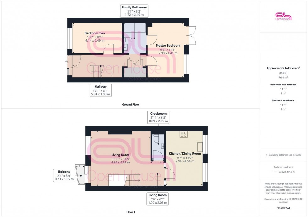 Floorplan for Claremont Road,,Newhaven Denton