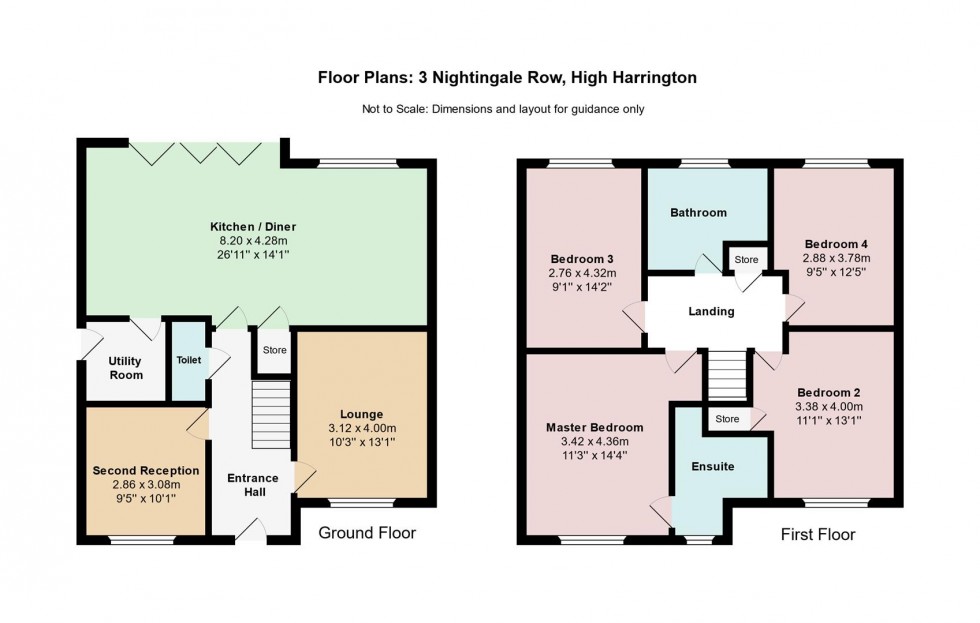 Floorplan for Nightingale Row, High Harrington