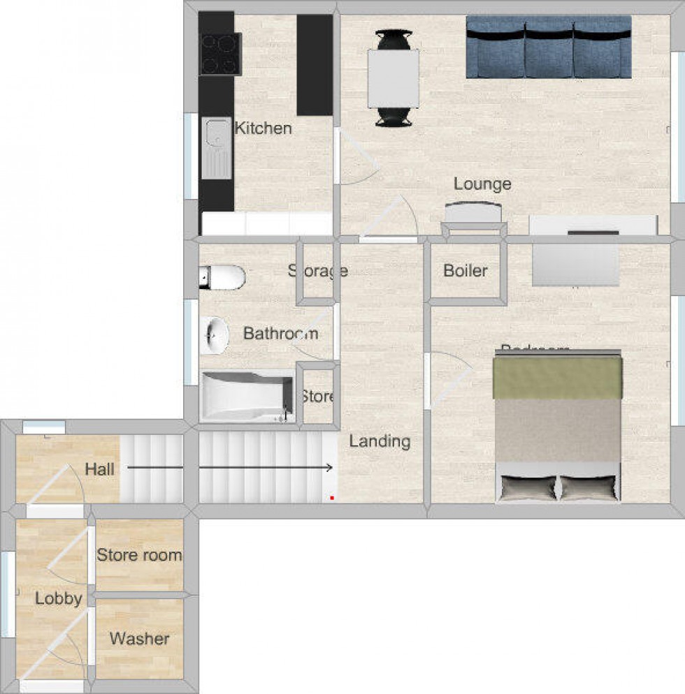 Floorplan for Lysander Way, Cannock