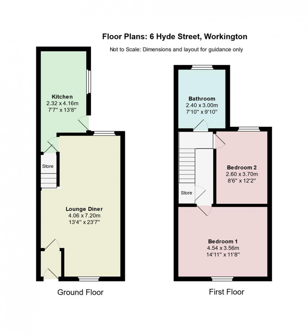 Floorplan for Hyde Street, Workington