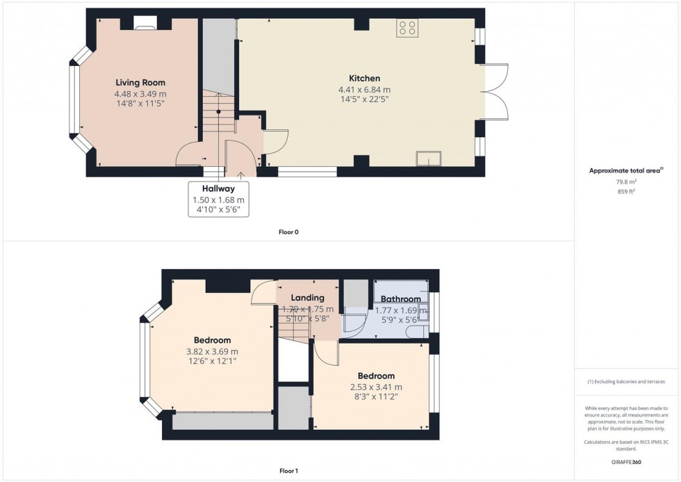 Floorplan for Beech Avenue, Stretton
