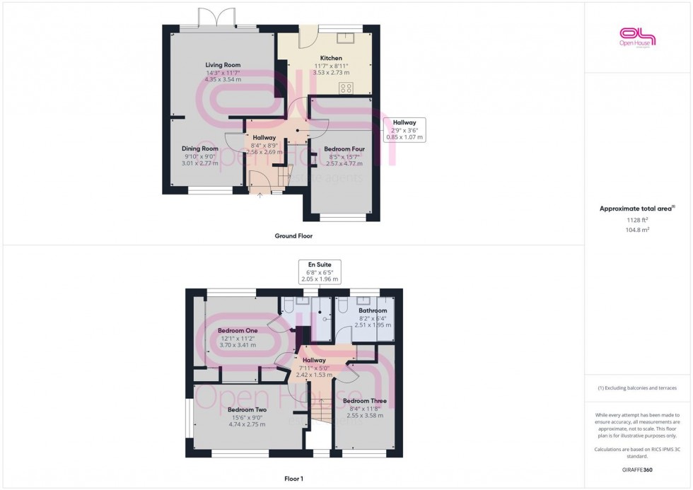 Floorplan for Headland Close, Peacehaven