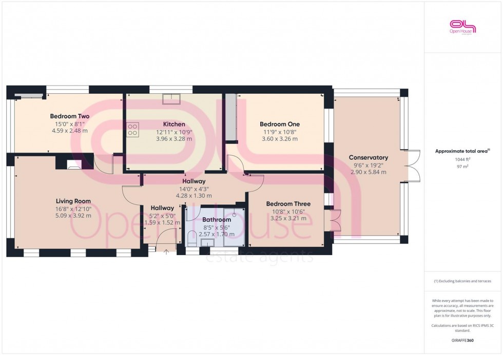 Floorplan for Rowe Avenue North, Peacehaven