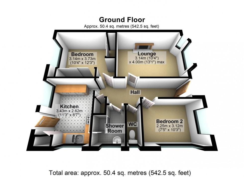 Floorplan for Parham Road, Worthing