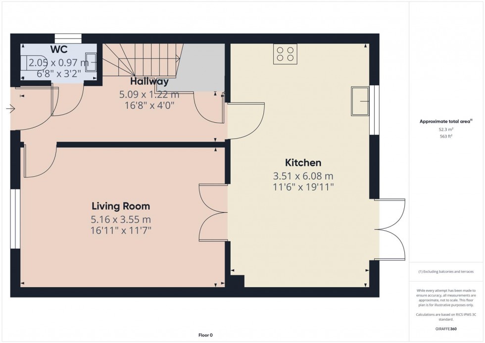 Floorplan for Barnes Lane, Swadlincote