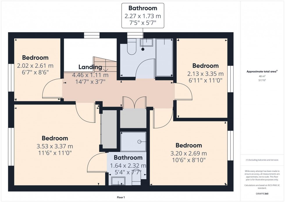 Floorplan for Barnes Lane, Swadlincote