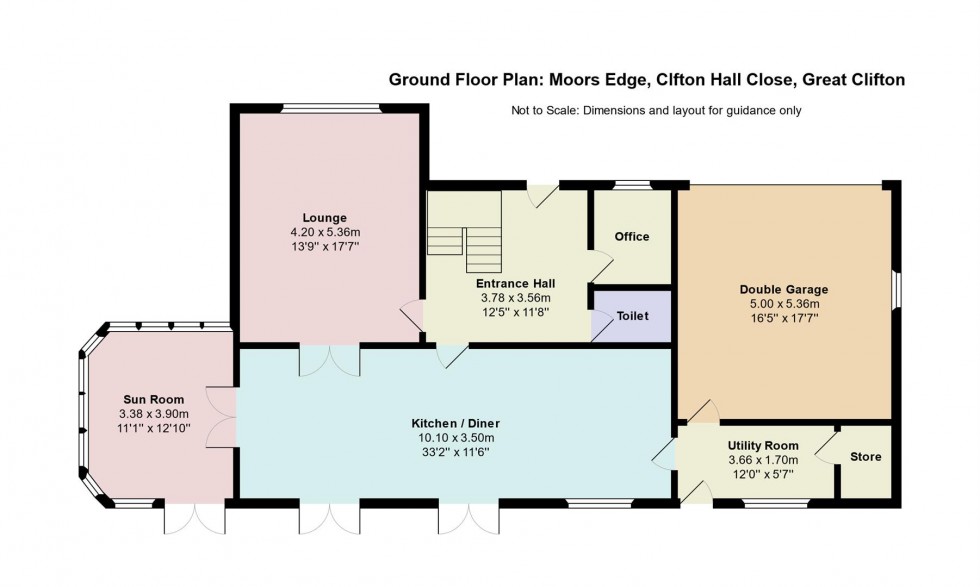Floorplan for Clifton Hall Close, Great Clifton