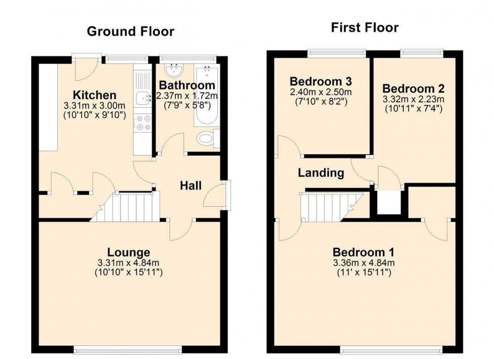Floorplan for Chiltern Close, Whitchurch