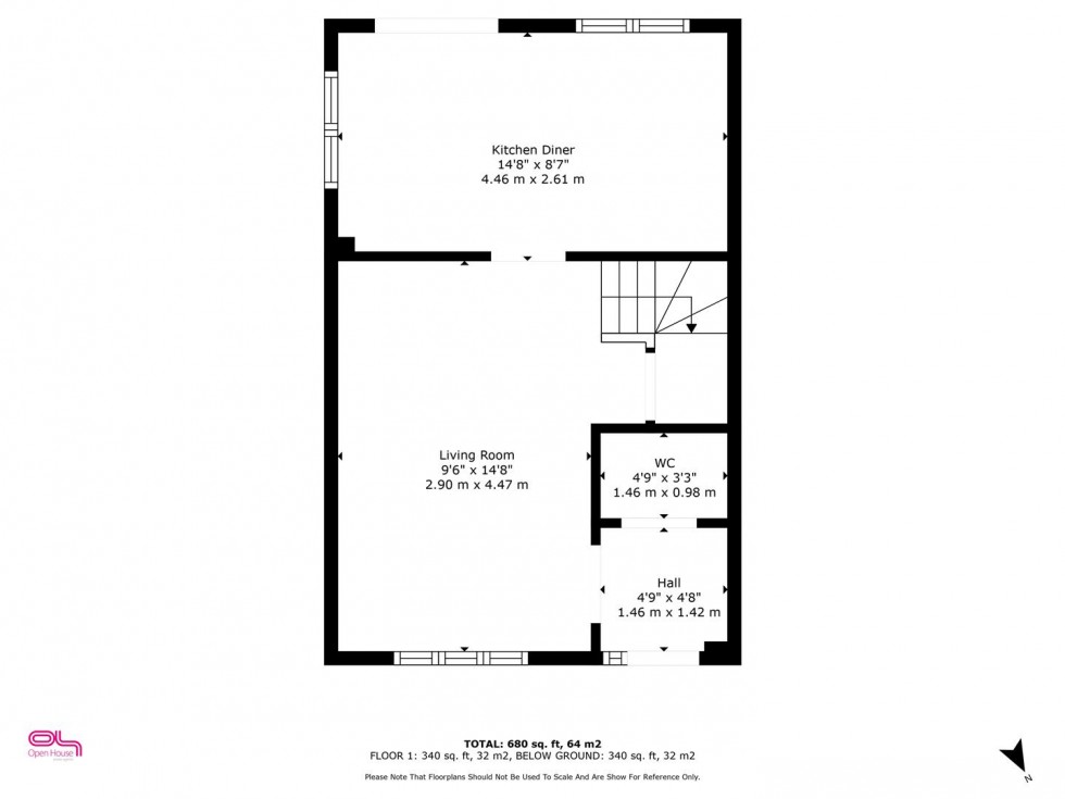 Floorplan for Furnace Lane, Castle Gresley