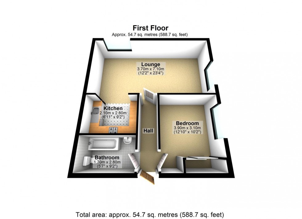 Floorplan for The Parade, Pagham