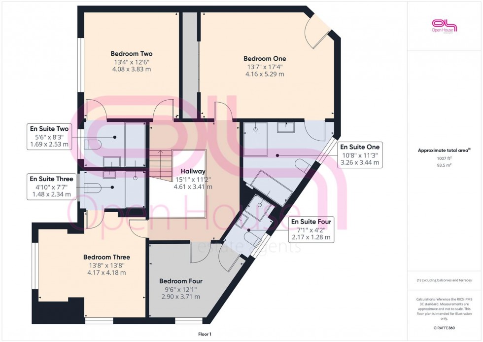 Floorplan for Radinden Manor Road, Hove