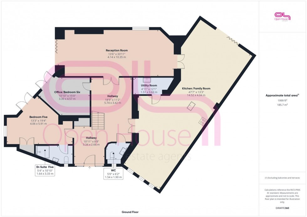 Floorplan for Radinden Manor Road, Hove