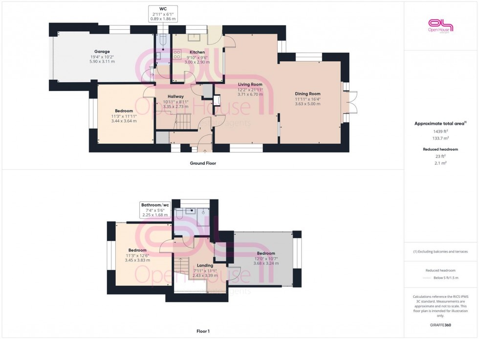 Floorplan for Rowe Avenue North, Peacehaven