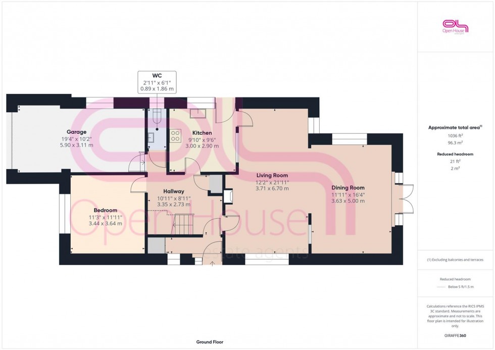 Floorplan for Rowe Avenue North, Peacehaven