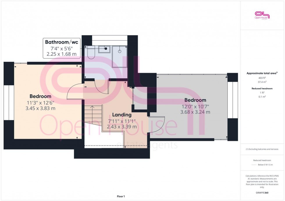 Floorplan for Rowe Avenue North, Peacehaven