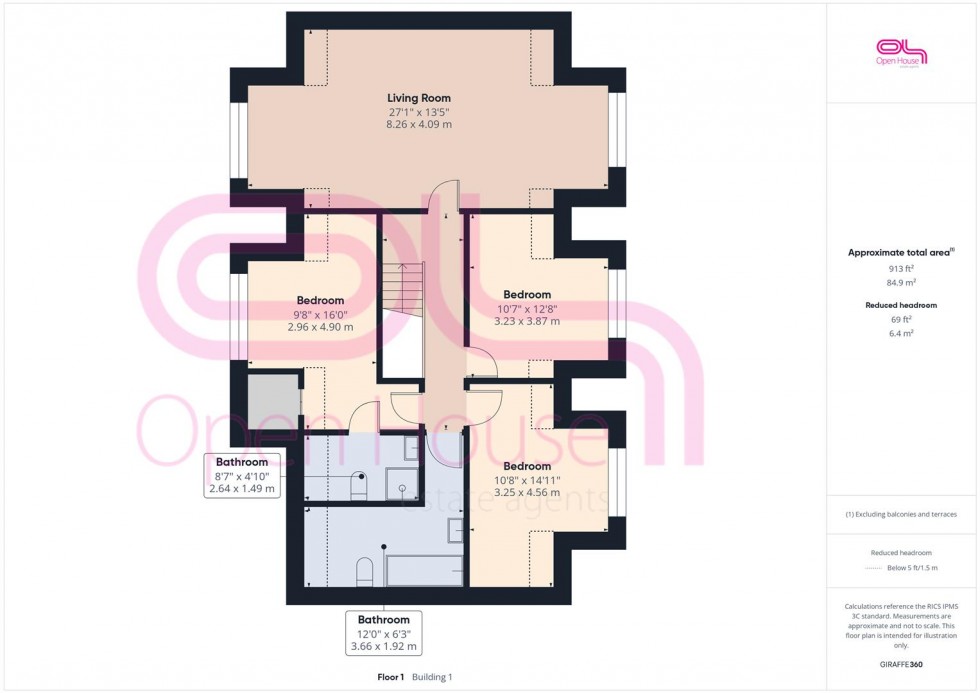 Floorplan for Fairlight Avenue, Telscombe Cliffs, Peacehaven