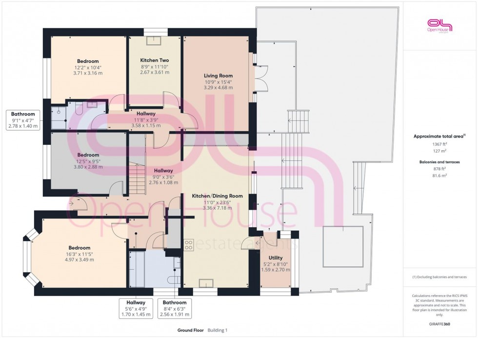 Floorplan for Fairlight Avenue, Telscombe Cliffs, Peacehaven