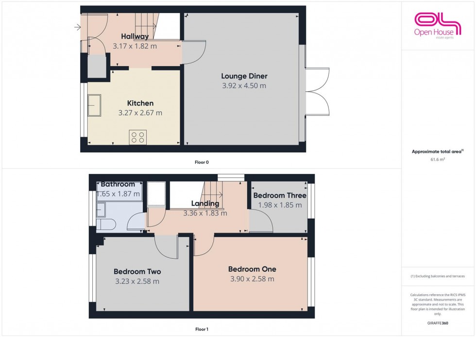 Floorplan for Lansdowne Way, Rugeley