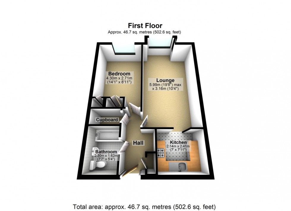 Floorplan for Broadwater Street East, Worthing