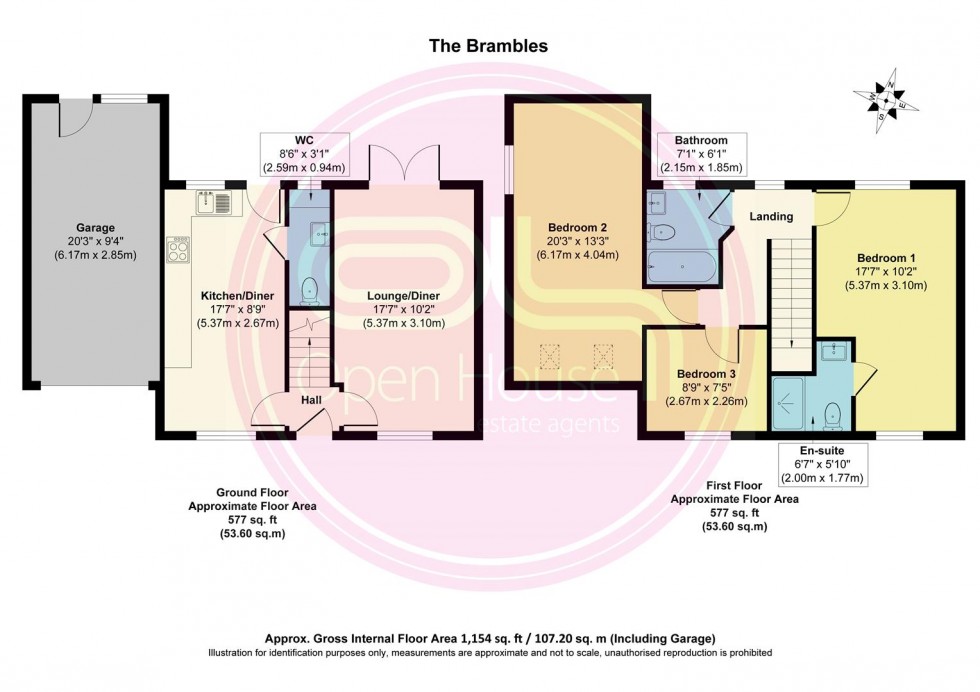 Floorplan for The Brambles, Woodville