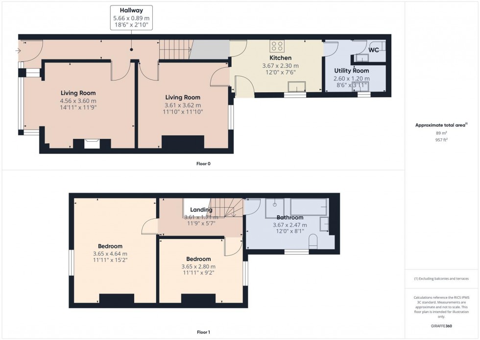 Floorplan for High Bank Road, Burton-On-Trent