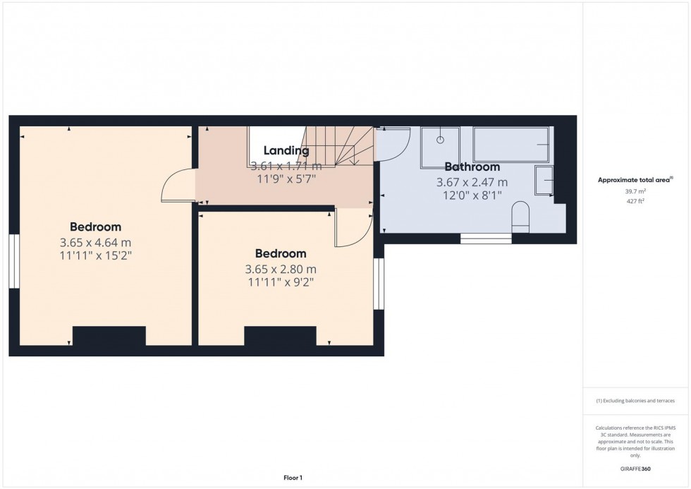 Floorplan for High Bank Road, Burton-On-Trent
