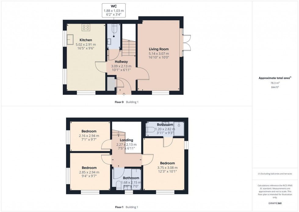 Floorplan for Rockingham Way, Stanton