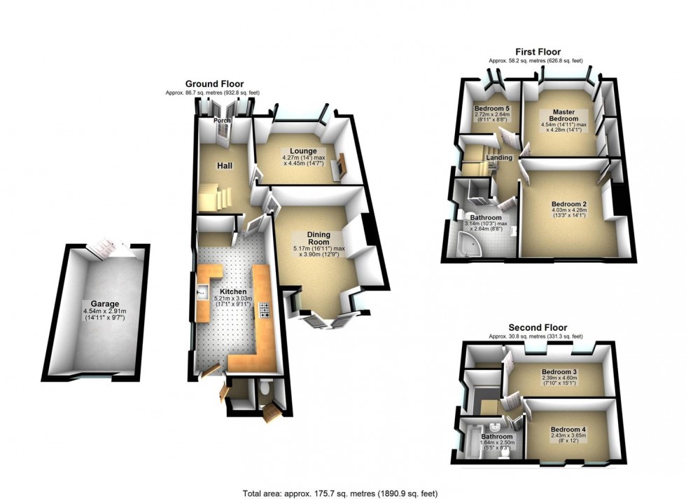 Floorplan for Loxwood Avenue, Worthing