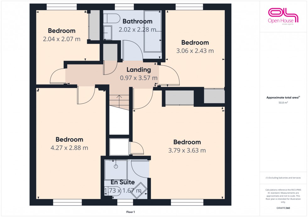 Floorplan for Penzance Way, Stafford