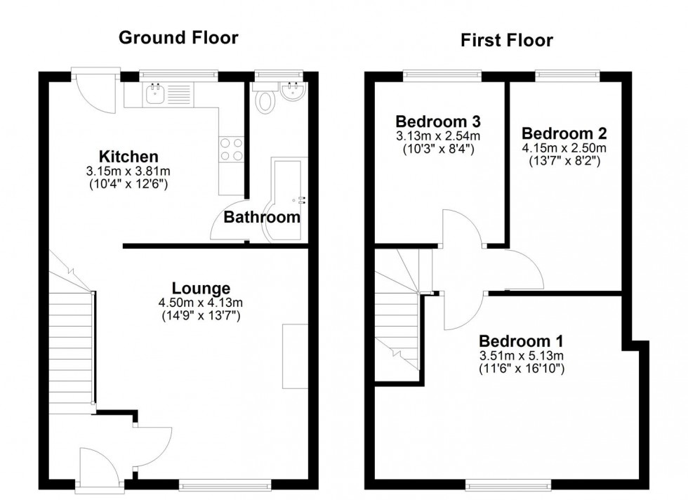Floorplan for Lydford Walk, Bristol