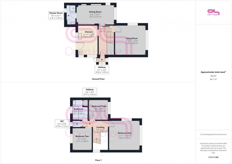 Floorplan for South Coast Road, Peacehaven