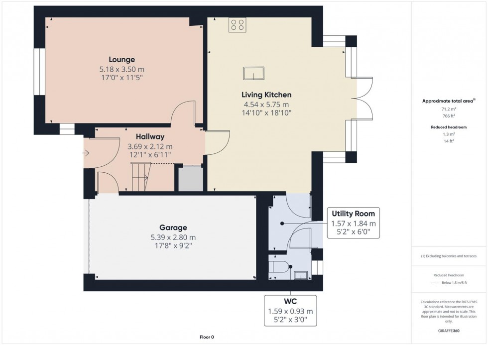 Floorplan for Winfield Way, Blackfordby
