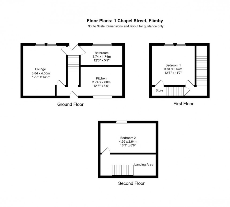 Floorplan for Chapel Street, Flimby, Maryport