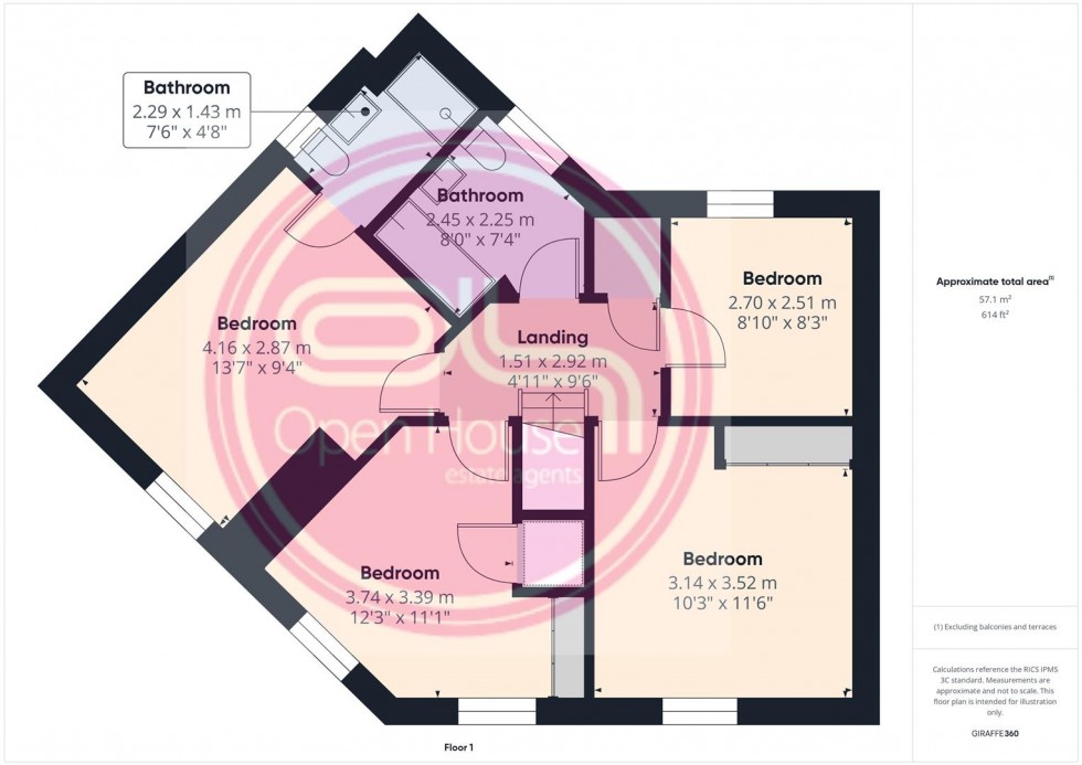 Floorplan for Aberdeen Close, Church Gresley