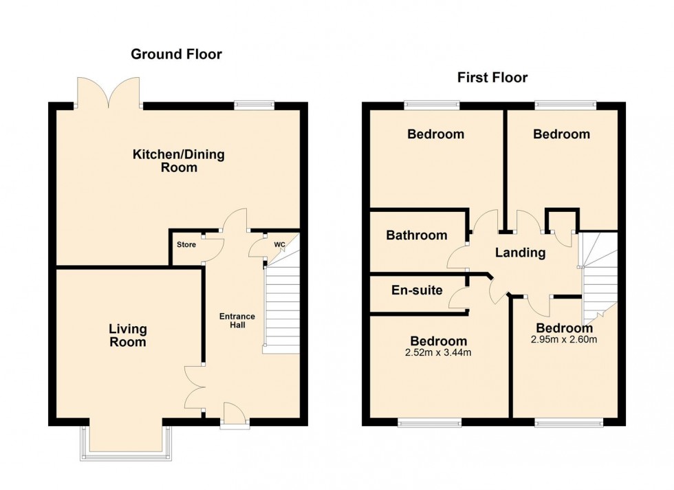Floorplan for Daffodil Drive, Gnosall