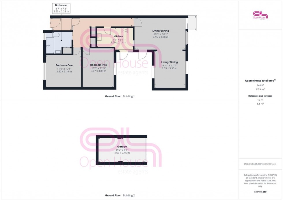Floorplan for Warren Way, Telscombe Cliffs, Peacehaven