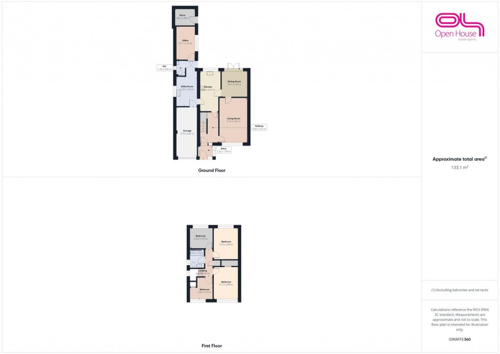 Floorplan for Abbey Drive, Little Haywood