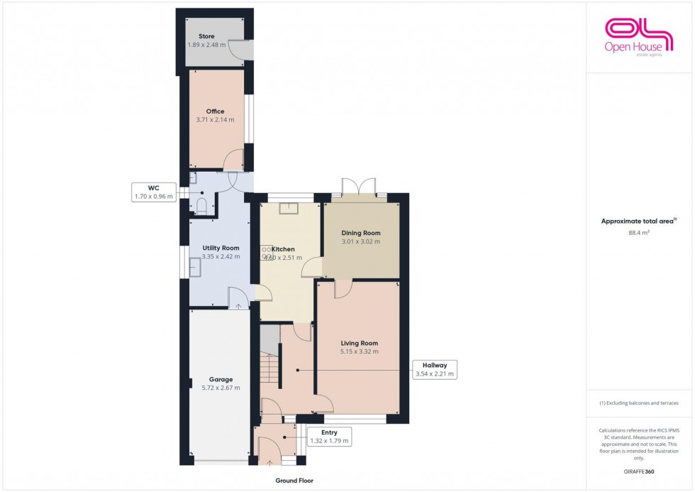 Floorplan for Abbey Drive, Little Haywood