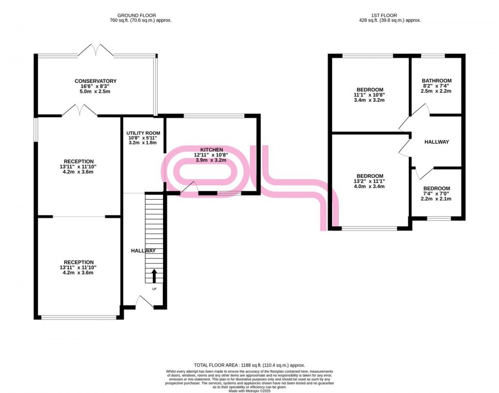 Floorplan for Mayfield Drive, Sandbeds