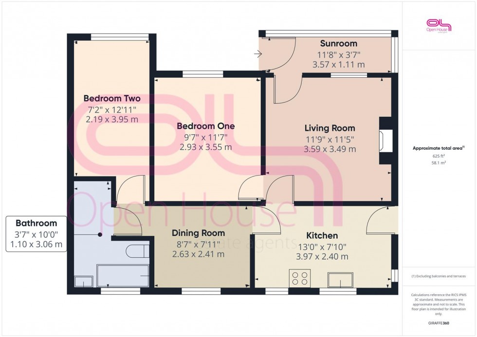 Floorplan for Westfield Avenue North, Saltdean, Brighton