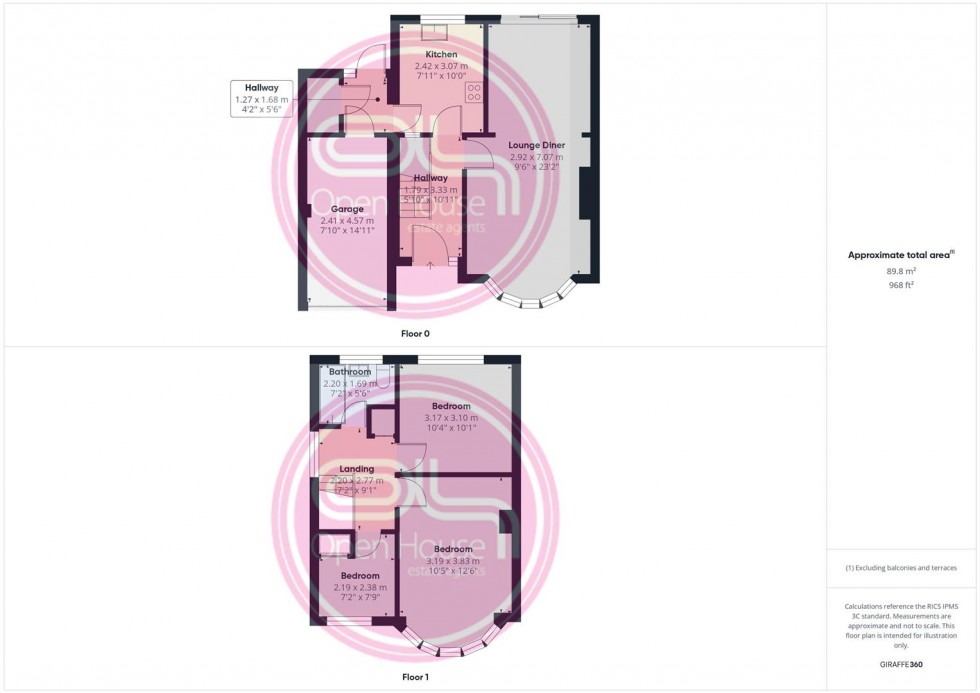 Floorplan for Faversham Road, Burton-On-Trent