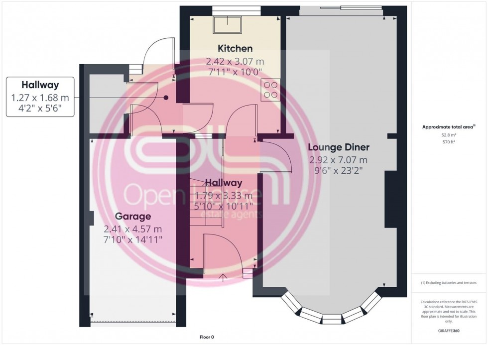 Floorplan for Faversham Road, Burton-On-Trent
