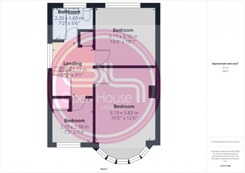 Floorplan for Faversham Road, Burton-On-Trent